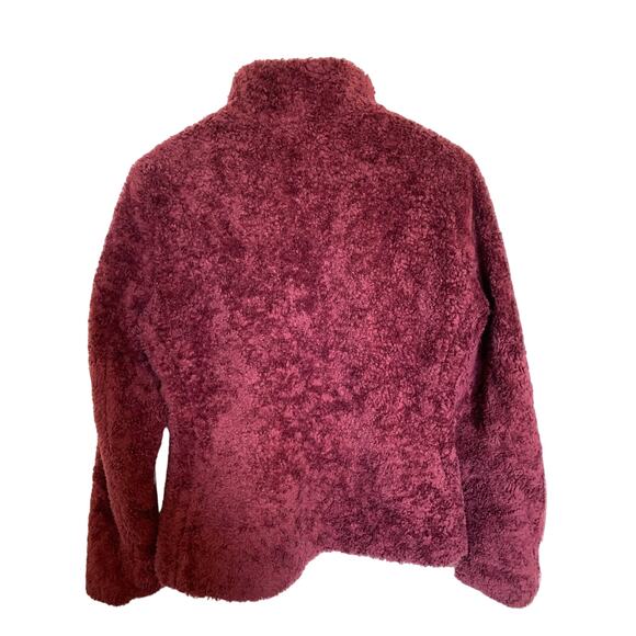 Pendleton women’s full zip fleece teddy jacket sz small red - Picture 3 of 12